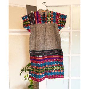 Vintage Guatemalan Embroidered Dress